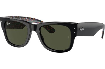 Ochelari de soare Ray-Ban Mega Wayfarer RB0840S 140031 Pătrați Negri