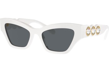 Ochelari de soare Swarovski SK6021F 105087 Cat Eye Albi