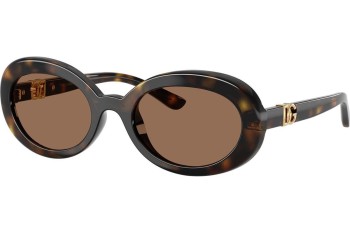 Ochelari de soare Dolce & Gabbana DX6007U 502/73 Ovali Havana