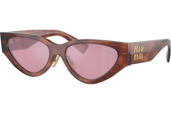 Ochelari de soare Miu Miu MU03ZS 11Q50D Cat Eye Havana