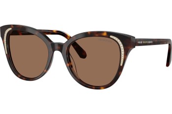 Ochelari de soare Swarovski SK6031 100273 Cat Eye Havana