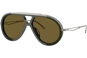 Ochelari de soare Emporio Armani EA4242U 621473 Pilot Verzi