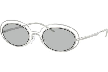 Ochelari de soare Emporio Armani EA2160 301587 Ovali Argintii