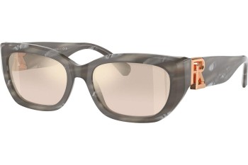 Ochelari de soare Ralph Lauren RL8222 61754E Cat Eye Negri