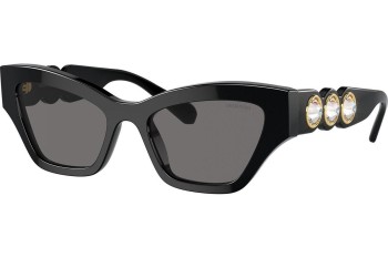 Ochelari de soare Swarovski SK6021 100181 Polarized Cat Eye Negri