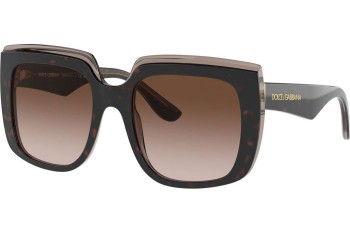 Ochelari de soare Dolce & Gabbana DG4414F 502/13 Cat Eye Havana