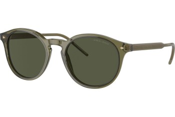 Ochelari de soare Giorgio Armani AR8211 607452 Rotunzi Verzi