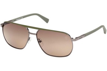 Ochelari de soare Timberland TB00027 06H Polarized Pătrați Argintii