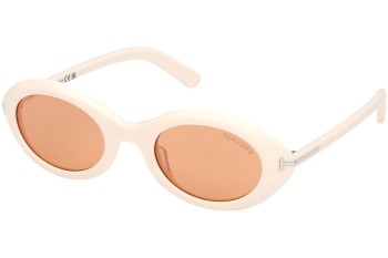 Ochelari de soare Tom Ford Carmen FT1186 25E Ovali Bej