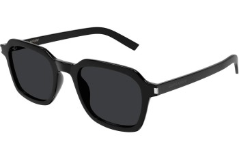 Ochelari de soare Saint Laurent SL715SLIM 001 Pătrați Negri