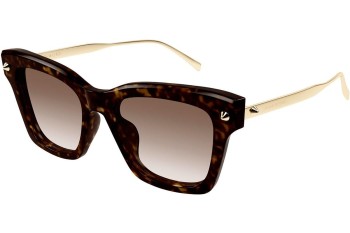 Ochelari de soare Alexander McQueen AM0483S 002 Pătrați Havana