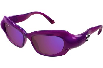 Ochelari de soare Balenciaga BB0354S 004 Cat Eye Violeți