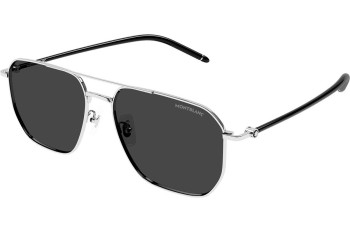 Ochelari de soare Mont Blanc MB0367SA 002 Pătrați Argintii