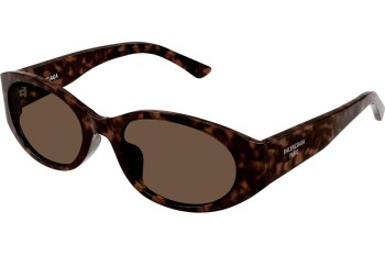 Ochelari de soare Balenciaga BB0369SK 002 Ovali Havana