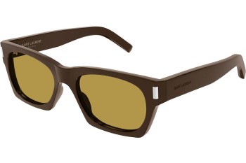 Ochelari de soare Saint Laurent SL402 021 Pătrați Maro