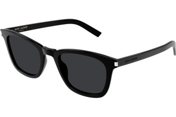 Ochelari de soare Saint Laurent SL716SLIM 001 Pătrați Negri