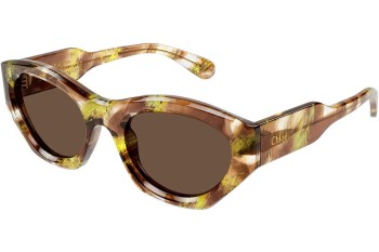 Ochelari de soare Chloe CH0220S 010 Cat Eye Havana