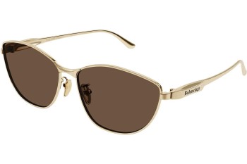 Ochelari de soare Balenciaga BB0358SK 003 Cat Eye Aurii