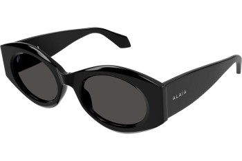 Ochelari de soare Azzedine Alaia AA0080S 001 Ovali Negri