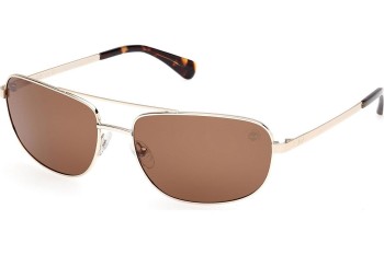 Ochelari de soare Timberland TB00045 32H Polarized Dreptunghiulari Aurii