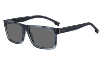 Ochelari de soare BOSS BOSS1760/G/S 38I/M9 Polarized Pătrați Albaștri