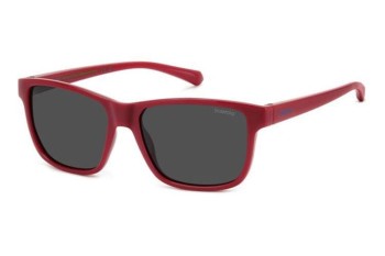 Ochelari de soare Polaroid Junior PLD8067/S C9A/M9 Polarized Pătrați Roșii