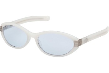 Ochelari de soare Adidas Originals OR0129 21V Ovali Albi