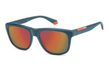 Ochelari de soare Polaroid PLD2163/S 5BF/OZ Polarized Pătrați Albaștri