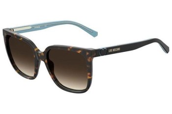 Ochelari de soare Love Moschino MOL044/S 086/HA Pătrați Havana