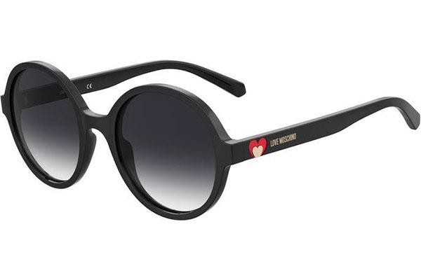 Ochelari de soare Love Moschino MOL050/S 807/9O Rotunzi Negri