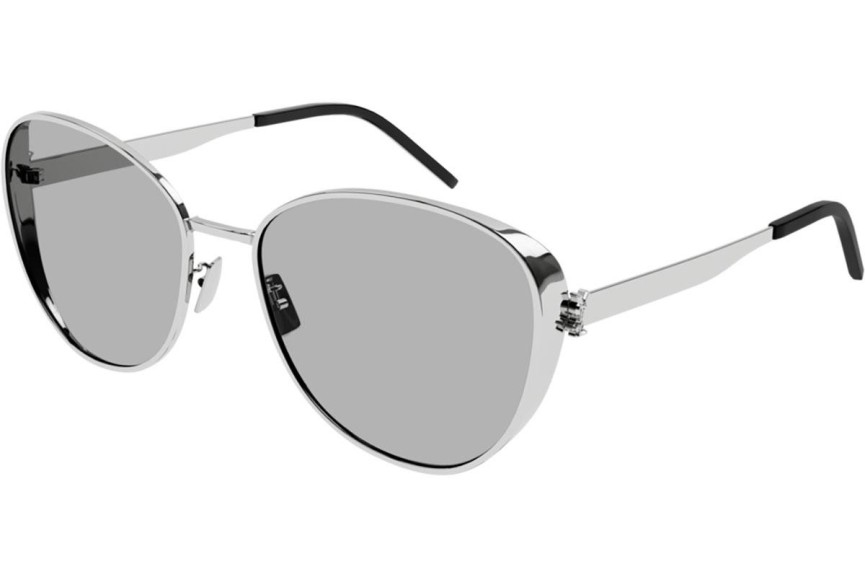 Ochelari de soare Saint Laurent SLM91 004 Pătrați Argintii