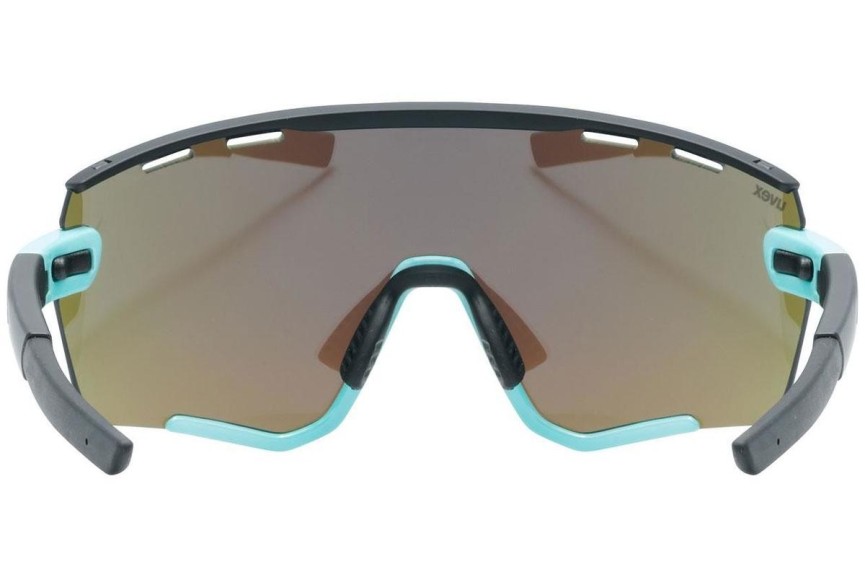 Ochelari de soare uvex sportstyle 236 small set Aqua / Black Mat S3,S0 Lentilă unică | Shield Albaștri