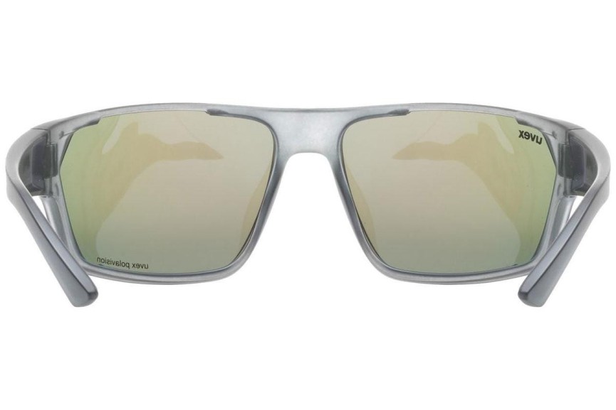 Ochelari de soare uvex sportstyle 233 P Smoke Mat S3 Polarized Dreptunghiulari Gri