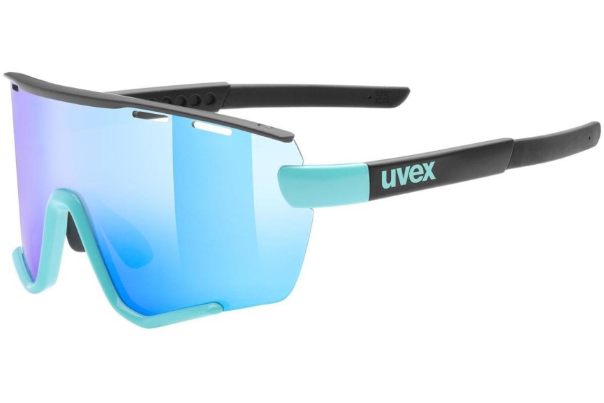 Ochelari de soare uvex sportstyle 236 small set Aqua / Black Mat S3,S0 Lentilă unică | Shield Albaștri