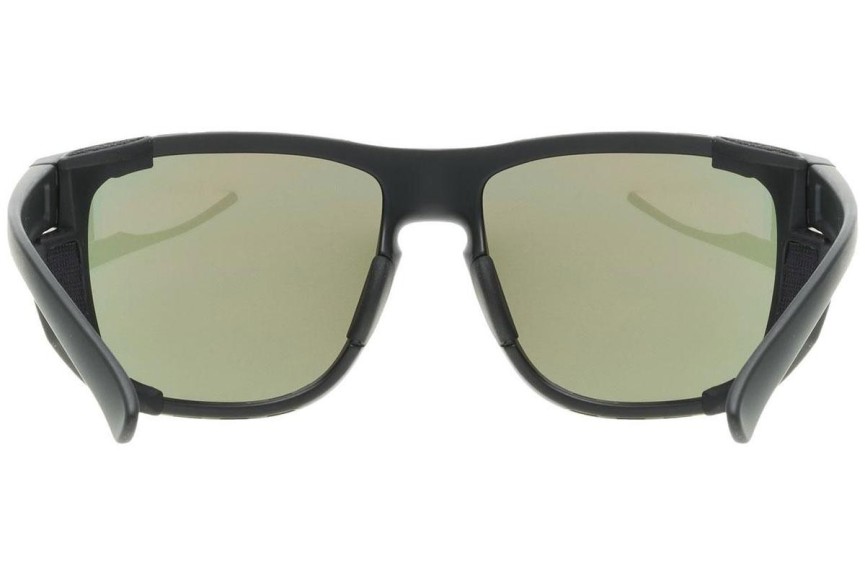 Ochelari de soare uvex sportstyle 312 Black Mat / Gold S3 Pătrați Negri