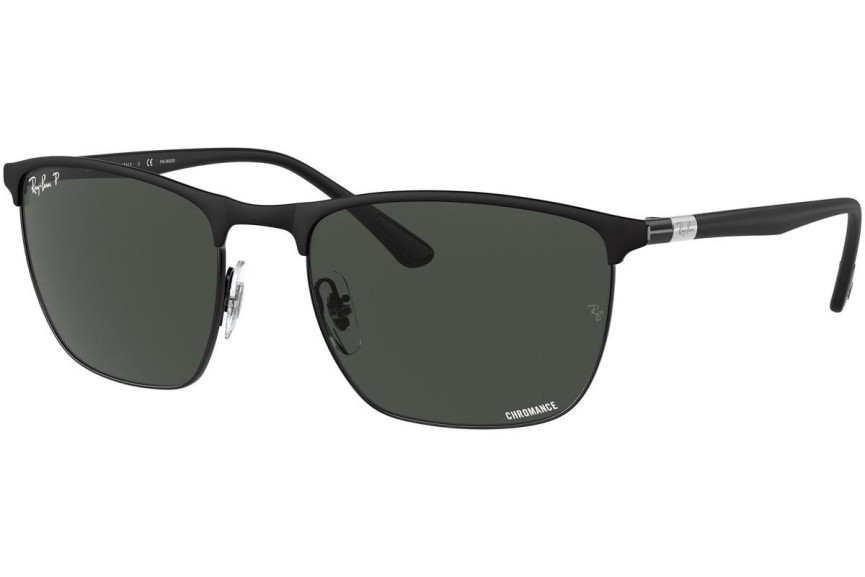 Ochelari de soare Ray-Ban Chromance Collection RB3686 186/K8 Polarized Pătrați Negri