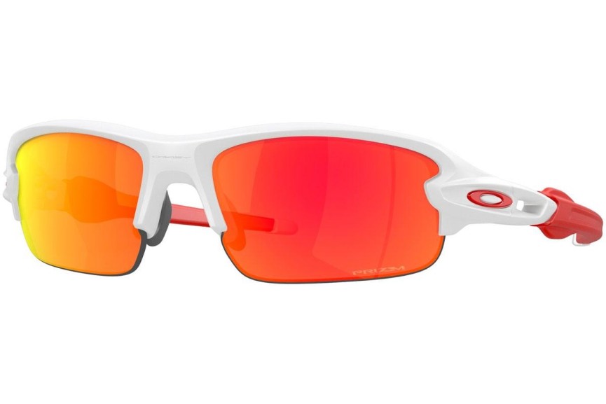 Ochelari de soare Oakley Flak XXS OJ9008-09 Dreptunghiulari Albi