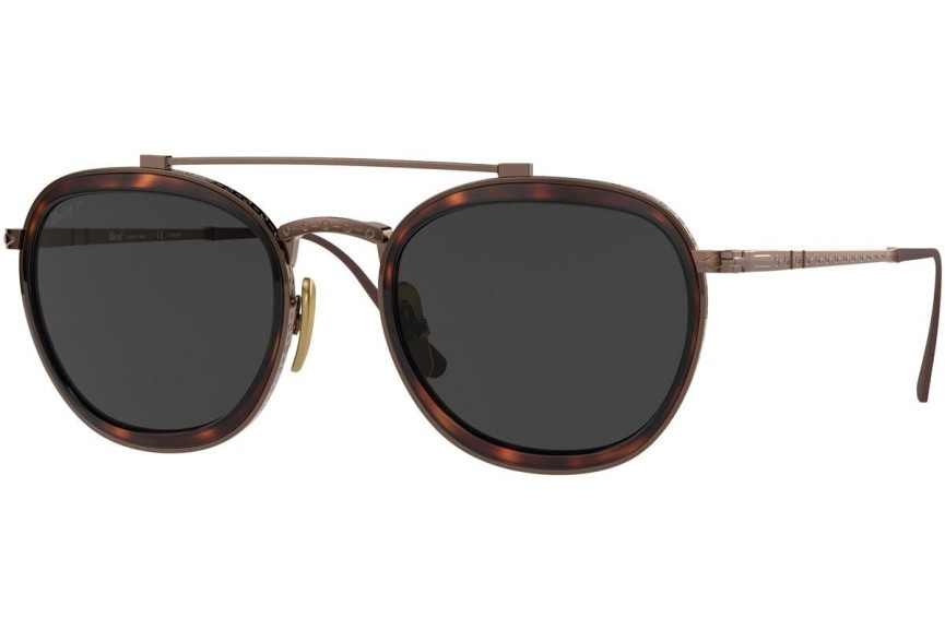 Ochelari de soare Persol PO5008ST 801648 Polarized Rotunzi Havana