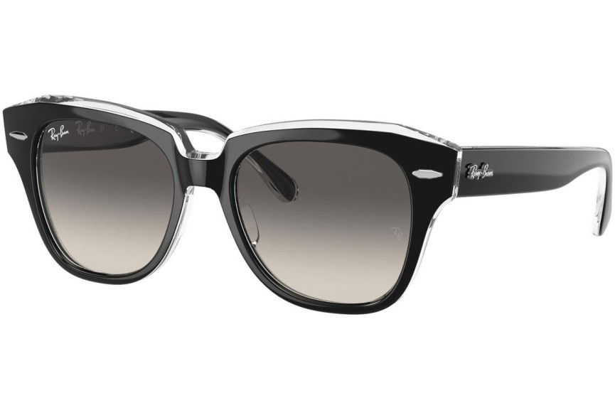 Ochelari de soare Ray-Ban Junior Junior State Street RJ9186S 711611 Pătrați Negri