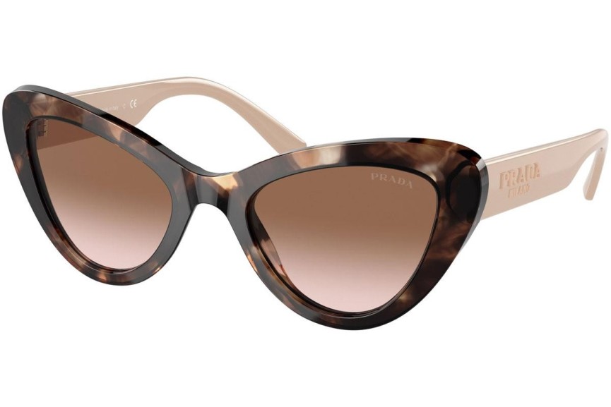 Ochelari de soare Prada PR13YS 07R0A6 Cat Eye Havana