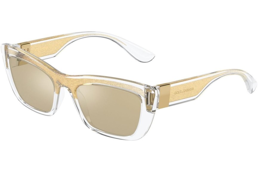 Ochelari de soare Dolce & Gabbana DG6171 3352V9 Cat Eye Cristal