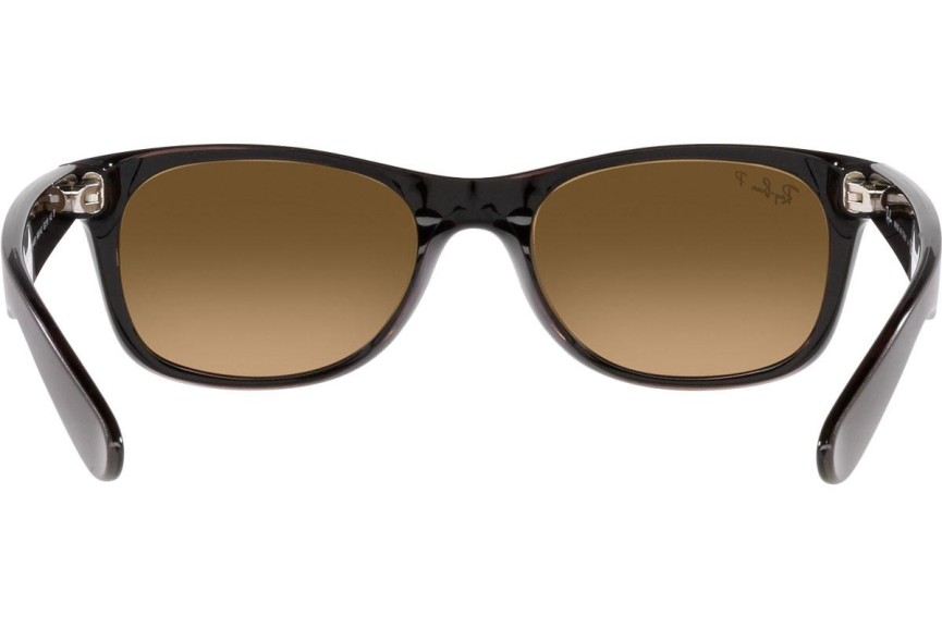 Ochelari de soare Ray-Ban New Wayfarer RB2132 6608M2 Polarized Pătrați Maro