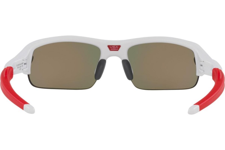 Ochelari de soare Oakley Flak XXS OJ9008-09 Dreptunghiulari Albi