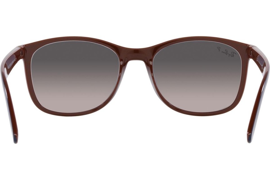 Ochelari de soare Ray-Ban RB4374 6601M3 Polarized Pătrați Albaștri