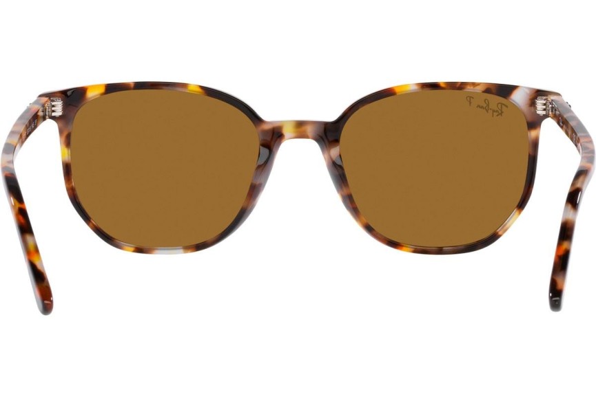 Ochelari de soare Ray-Ban Elliot RB2197 135757 Polarized Pătrați Havana