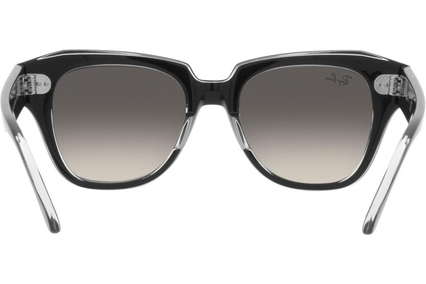 Ochelari de soare Ray-Ban Junior Junior State Street RJ9186S 711611 Pătrați Negri