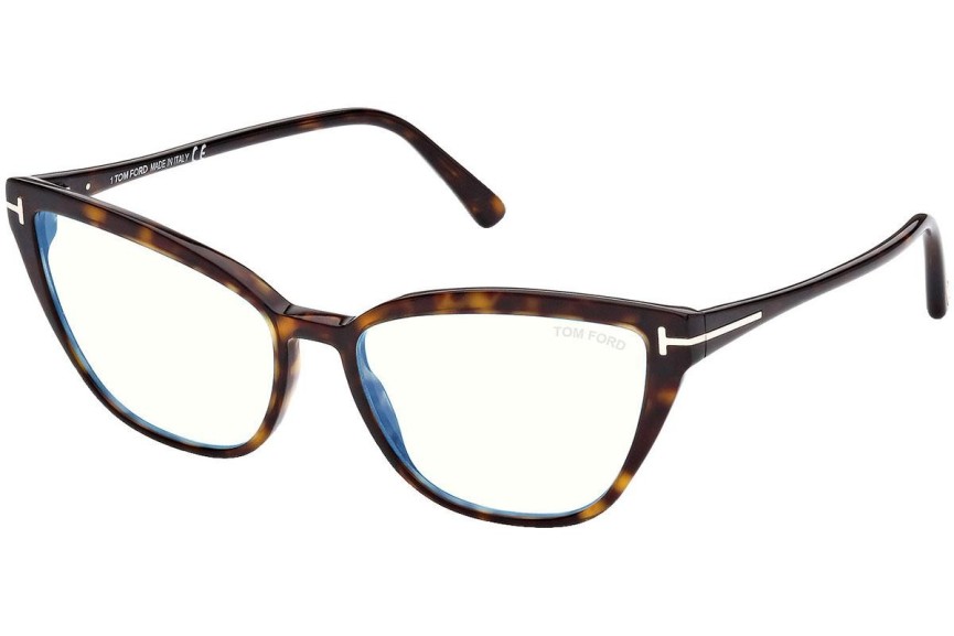 Ochelari Tom Ford FT5825-B 052 Cat Eye Havana