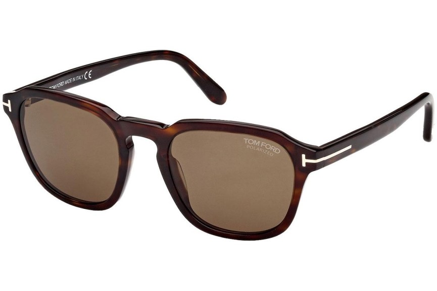 Ochelari de soare Tom Ford FT0931 52H Polarized Rotunzi Havana