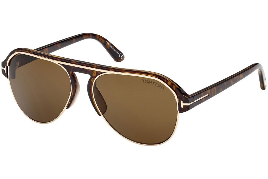 Ochelari de soare Tom Ford FT0929 52J Pilot Havana