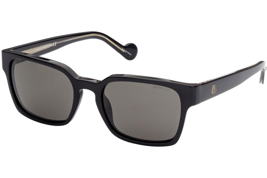 Ochelari de soare Moncler ML0143 01D Polarized Pătrați Negri